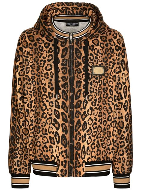 dolce gabbana leopard hoodie
